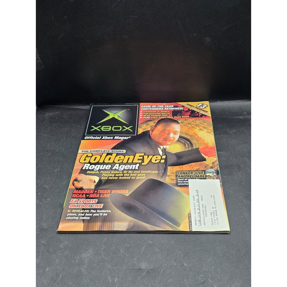 Official Xbox Magazine August 2004 Issue #34 GoldenEye Rogue Agent Conker Xbox